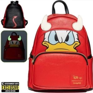 NWT Limited Edition Disney Loungefly Donald Devil Backpack